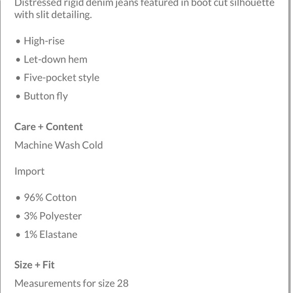 Free People Emmy Split Hem Bootcut Jeans - Picture 2 of 5